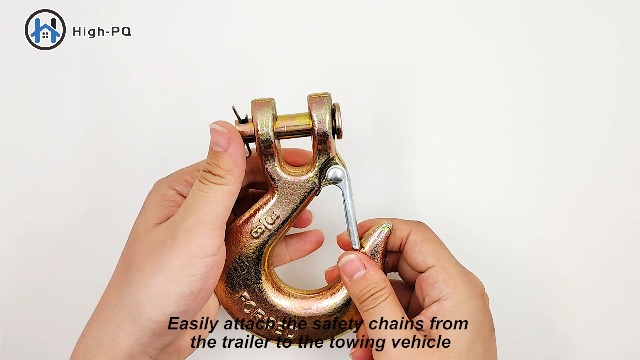 1/2'' Heavy Duty Chain Hook, 2Pack Forged Steel G70 Clevis Grab